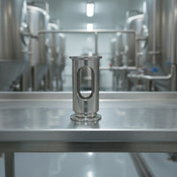 316 Stainless Steel Sight Glass with Tri-Clamp Ends 1.5 Inch TC in-Line Sight Glass Vertical or Horizontal Hardware Full Bore for Fermentation