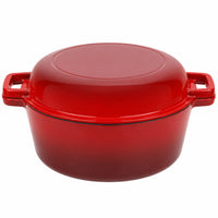 Enameled Cast Iron Dutch Oven Stovetop Dutch Oven with Lid Even Heating Enameled Cast Iron Vessel for Home Cooks, Chefs, Kitchen