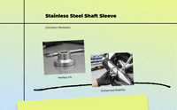 Stainless steel motorcycle shaft bushing