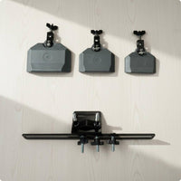 3 Pieces Drum Cowbells with Stand Different Pitch Cowbell Set Percussion Bells for Drummers