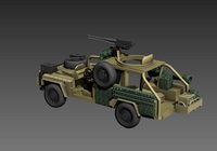 1/64 1/72 1/87 1/160 路虎战术侦察越野车 已上色，汽车模型