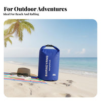 Long-Lasting 500D PVC Waterproof Dry Bag Floats on Water Roll Top Dry Sack Lightweight & Compact for Boaters, Kayakers, Rafting, Boating