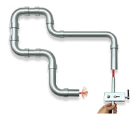 Wire Threader with Sleeve Handheld Electrical Wire Threader Straight High Strength for Electricians, Conduit Installation