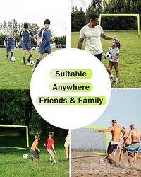 New Portable Foldable Football Goal 6x4FT for Youth Outdoor Soccer Goal Frame