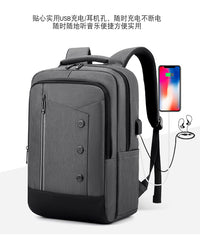 双肩背包跨境新款时尚潮流男士商务背包初高中书包休闲旅行电脑包