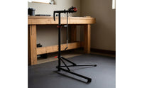 Height-Adjustable Bike Repair Stand with Clamp Rotating Two-Wheeler Repair Stand Non-Slip Bike Workstand Rust-Resistant for Workshop