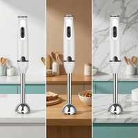 Handheld Immersion Blender Slim Hand Blender Corded Kitchen Appliance Non-Slip for Small Kitchens