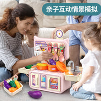 Pretend Play Kitchen Set with Spray Function for Kids