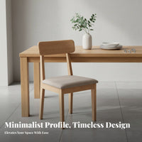 Nordic design Upholstered Wooden Chair Minimalist Design Seating Furniture Ergonomic spinerest Accent Seat Sturdy Frame for Homeowners, Restaurant Owners, Interior Designers, Dining Room, Kitchen, Cafe, Home Office