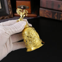 Horse Top Bell European Design Golden Hand Bell Lightweight for Call