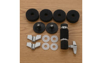 13 Pieces Replacement Hi-Hat Clutch Kit Knurled Hi-Hat Clutch with Felts Standard Cymbal Felt Sturdy for Drummers, Stage, Rehearsal Rooms, Practice Rigs