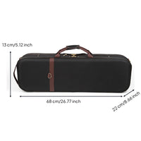 Violin Case Hard Shell Violin Case with Bow Holders Shielded for Violinists, Artists, Travel, Rehearsals, Music School