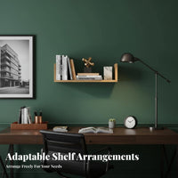 levitating Shelf Nordic Design on partition Decoration adaptable for Bathroom, Parents
