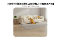 cumulusShaped Sofa Nordic aesthetic Living Room Furniture Modern Minimalist Couch for Families, Interior Design aficionados, Lounge Area, Family Gatherings