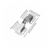 Stainless Steel Wardrobe Hinge Adjustable Angle Gentle Close Cabinet Hinge for DIY Enthusiasts