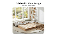 Japanesedesign Foldable Slatted Bed Frame Moistureresistant foldable Floor Slat Frame Breathable Design Mattress Foundation Headboard-Less for Minimalists, Small Space Dwellers, Guesthouse Owners, floor mat Room, Apartment, Temporary Housing