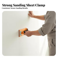Strong Clamping Drywall Hand Sander Quick Paper Change Drywall Sanding Block Comfortable Grip for Home Improvement, Furniture Refinishing