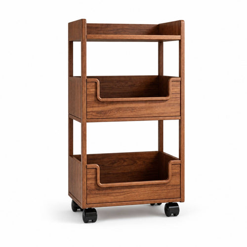 Rolling Storage Rack Easy to Move Furniture Sturdy for Laundry Room, Bathroom
