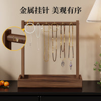 Desktop Jewelry Organizer with Multiple Hooks for Necklaces, Bracelets, Rings, and Earrings