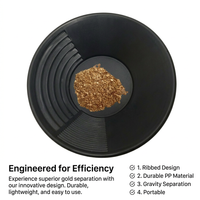 Gold Washing Pan for Prospecting, Manual Gold Washing Tool for Rivers, Lightweig #variant:Charming Blue