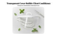 Anti-Fog Clear Food Service Mask Breathable Plastic Mouth Cover Adjustable Ear Loops for Chefs, Caterers, Catering, Kitchen, Beauty Salon