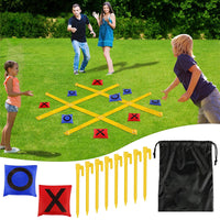Portable Foldable Giant Tic-Tac-Toe Game for Family Camping