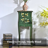 Square Table with Drawer and Shelf Statesideand aesthetic Design Bedside Cabinet with Drawers