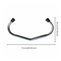 Adjustable Antianimal Restraint Bar Black End Ends Stainless Steel Kick Bar