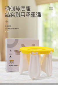 瑜伽健身球固定圈带拉力器瑜伽球固定底座平衡圈固定器花朵收纳