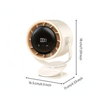 Clamp-on Fan with Digital Display Compact for Desk, Dorm Room