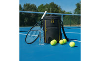 Structured Tennis Ball Bag with Shoulder Strap Handsunrestricted Cylindrical Sports Bag with Pockets Lightweight Versatile for Coaches