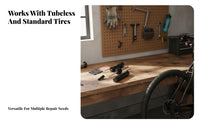 Aluminum Alloy Shell Tubeless Tire Plug Kit Portable Tubeless Tire Repair Kit Compact for Cyclists, Mountain Bikers, Trail Riding, Outdoor