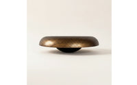 Fruit Bowl with Wide Open Center Bronze-Finish for Sideboard