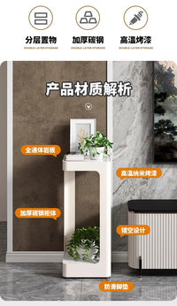 棠克轻奢高级感落地式客厅置物架多层阳台铁艺挂架绿植花盆架