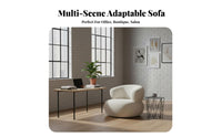 Curved Sectional Couch Light Luxury Aesthetic Curved sectional Lounger Creative Form High-Resilience Foam for Interior Designers