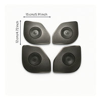 4 Pieces Perforated Door Speaker Grille Trim Shiny Speaker Cover Trim Long-Lasting Replacement for Car Owners