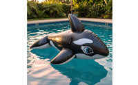 Inflatable Whale Seat Inflatable Giant Inflatable Whale Heavy-Duty Pool Seat with Handle Stable for Beach