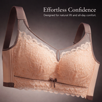 Strapless Bras for Women with Push Up Support and Side Smoothing, Convertible Underwire with Adjustable Straps for Everyday Wear