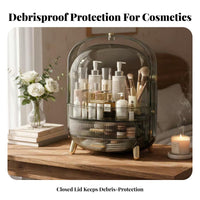 Cosmetic Display Case with Drawers Large Capacity Vanity reachory for vanity table