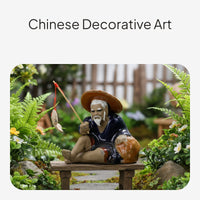 Ceramic Fishbowl Miniature Landscape Figurine