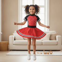 Dress Zipper Closure Costume Flared Costume Dress for Girls, Kids, Halloween