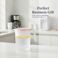 Large Capacity Plastic Cold Water Pitcher for Refrigerator, Juice, and Iced Tea - Customizable Logo