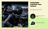 Carbon fiber motorcycle helmet