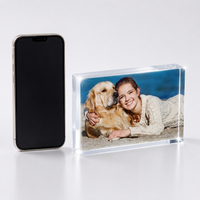 Magnet Photo Frame, Clear, 10mm Thick, Desktop, Freestanding, Photo Frame, Wedding, Family Photo, Gift
