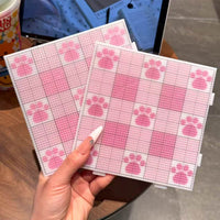 粉色猫爪拼豆板长钉画线款52钉可拼接2.6mm拼豆板手工益智耐高温