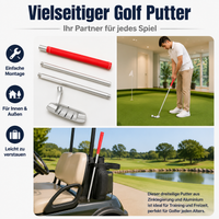 Aluminum Putter, Ambidextrous for Left and Right Handed Golfers, 84.5 cm, Non-slip Rubber Grip, 340g