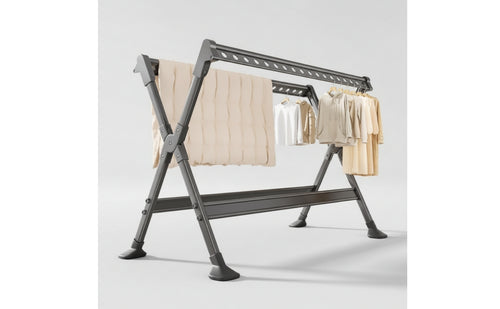 Space-Saving Clothes Drying Rack Stable Folding Clothes Drying Rack Heavy-Duty Rust-Resistant for Households, Apartment