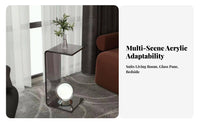 C-Shaped Side Table Space-Saving Home Furnishing multipurpose Use for Small Spaces