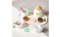 Wooden Tea Party Set Imaginative Tea Party Set Realistic Toy for Young Children, Playroom