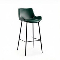 Upholstered High Stool with Backrest Utilitarian Bar Stool Chair Modern Design Easy to Clean for Interior Designers, Eatery